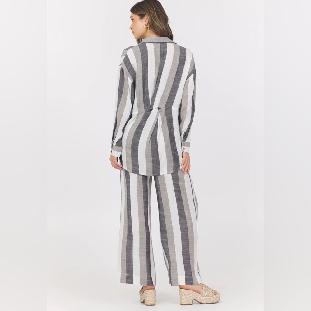 NWT 3 Piece Set Vintage Havana Metallic Stripe. - Picture 8 of 14